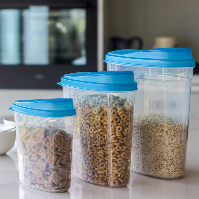 3-Piece Plastic Dry Good Storage Container Set
