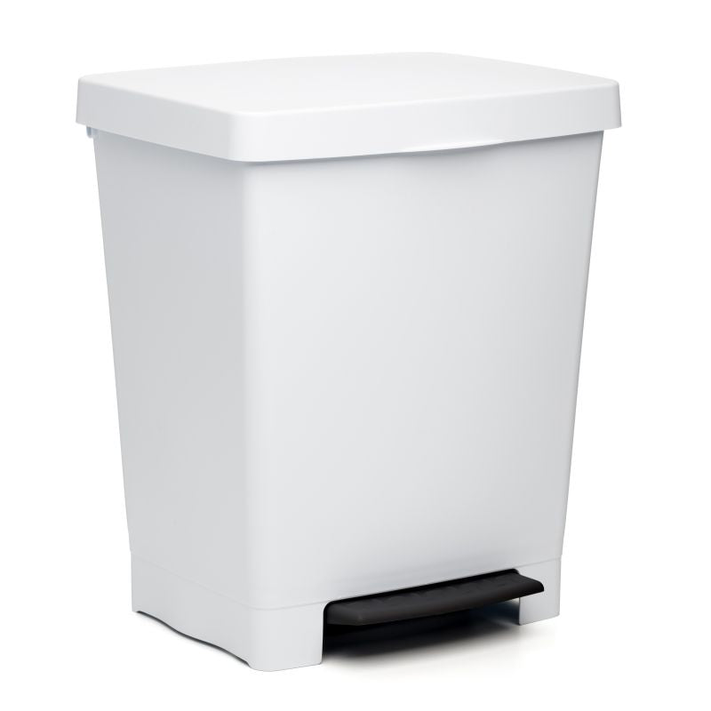 Pedal Dust Bin Cubik White