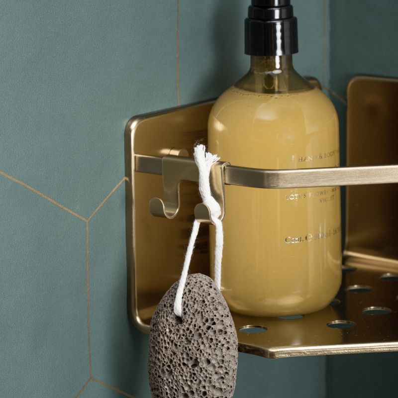Rectangular Storage Basket Serenity Gold