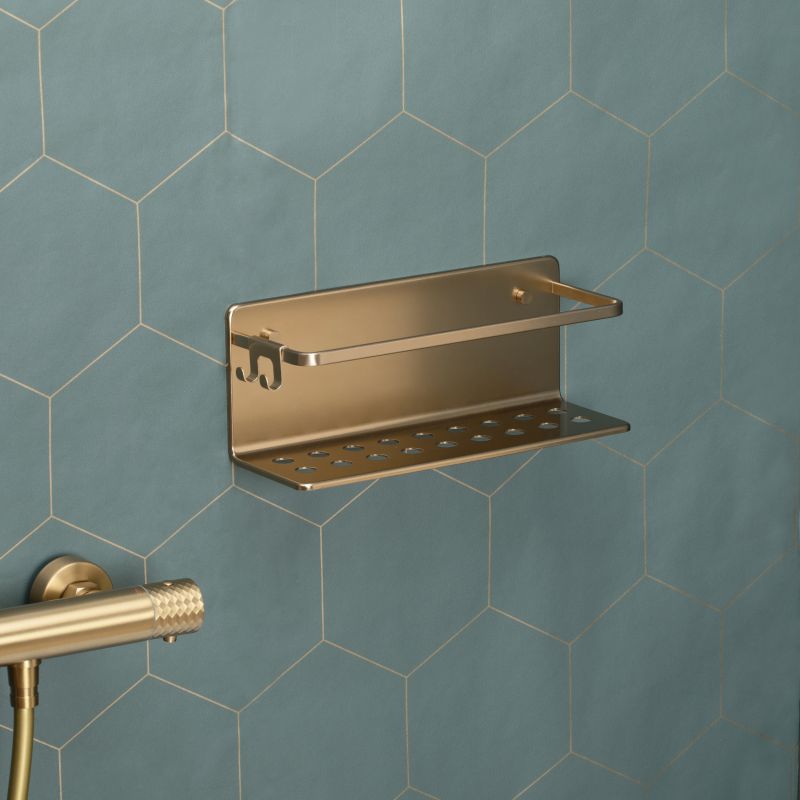 Shower Storage Basket Serenity  Gold