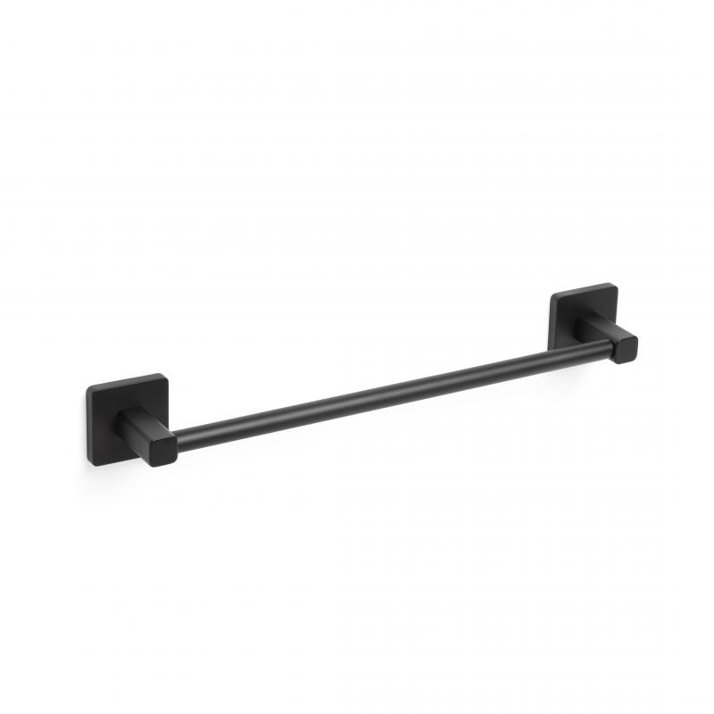 Medium-Sized Towel Rail Nero- Adhesive Fitting