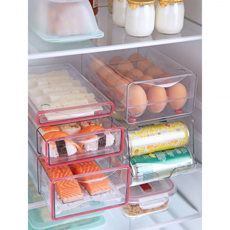 Fridge Organizer Drawer - L Rack Fresh Box