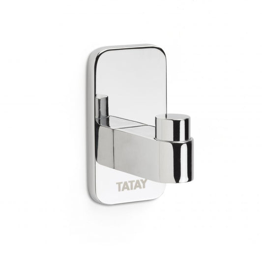 Slim Hook- Chrome- Glue on option - The Organised Store
