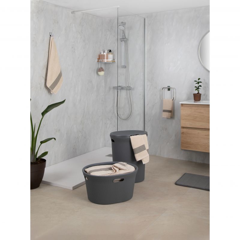 Laundry Hamper 40L Baobab Anthracite Grey