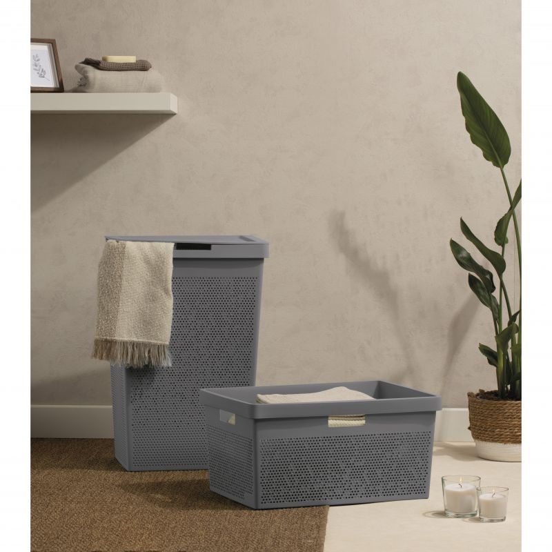 Laundry Basket Bohol Anthracite Grey