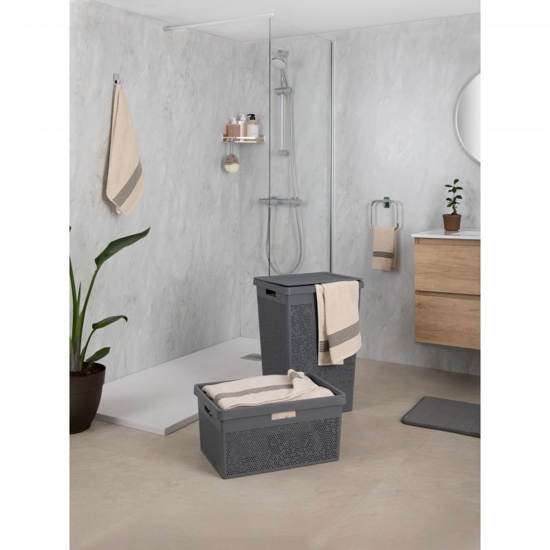 Laundry Basket Bohol Anthracite Grey
