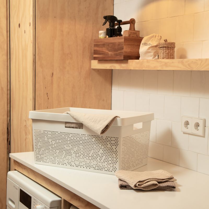 Laundry Basket Bohol Sky White