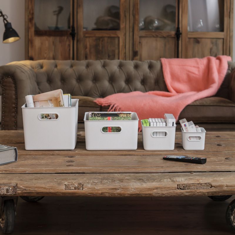 Storage Basket Xl 22L Baobab Sky White