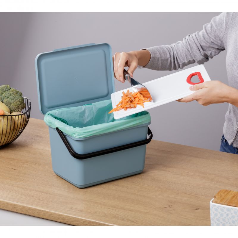 Organic Bin 6L Smart W/O Bracket Blue Mist
