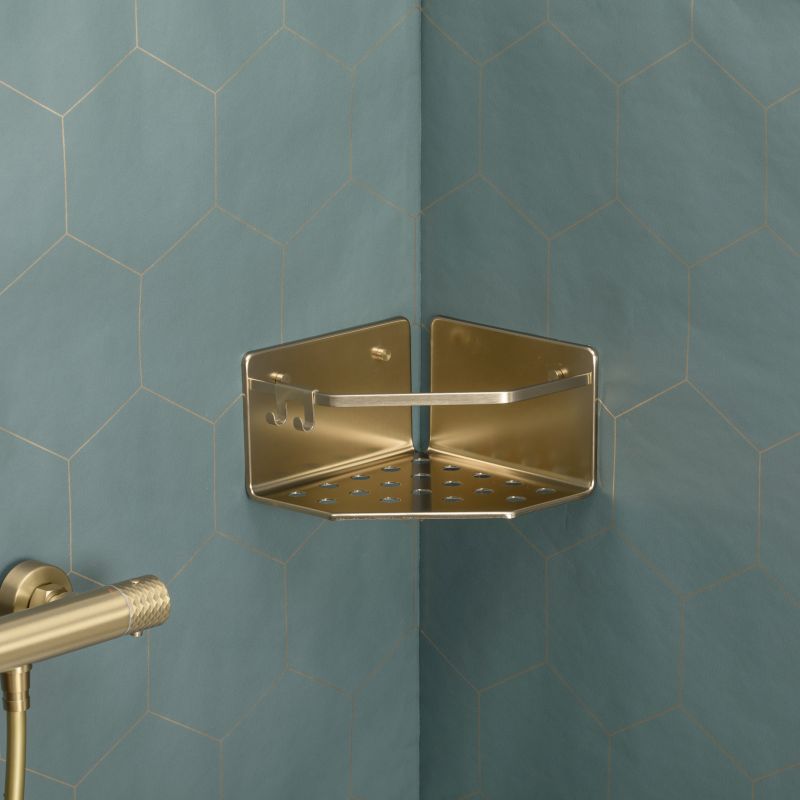 Corner Storage Basket Serenity Gold