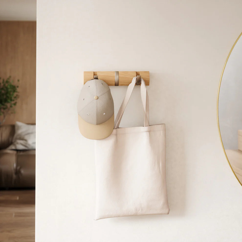 Flip 3 Wall Hook- Natural - The Organised Store