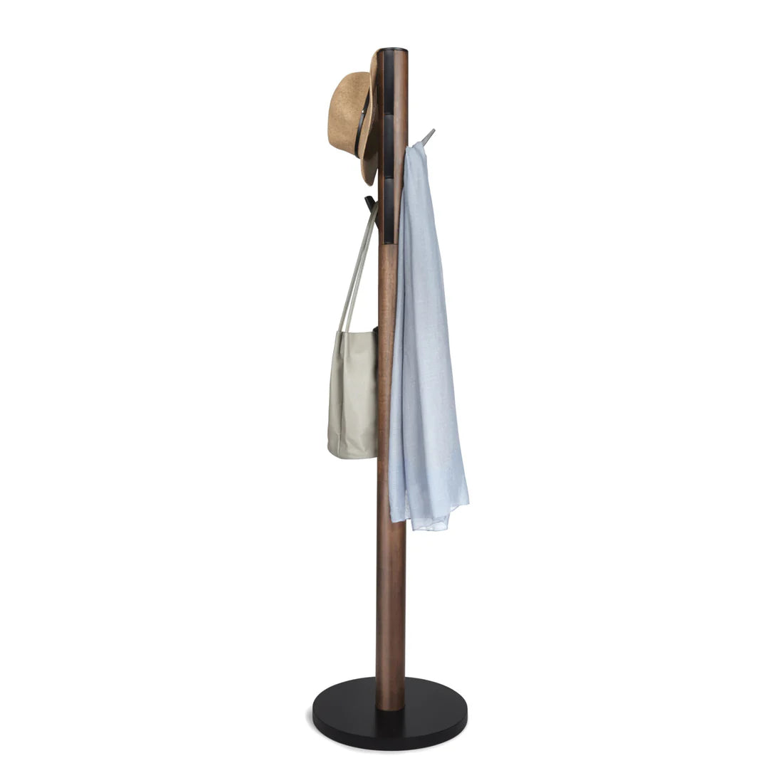 Flapper Coat Rack - Blk/Wal