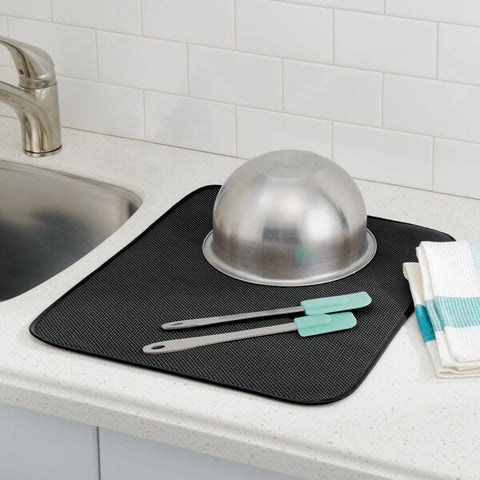 Dish Brush With Suction Cup Holder - Dark Grey