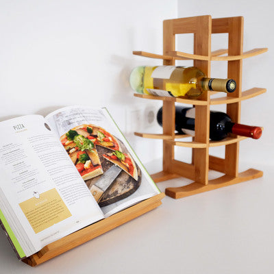 Wine Rack For 12 Bottles, Bamboo