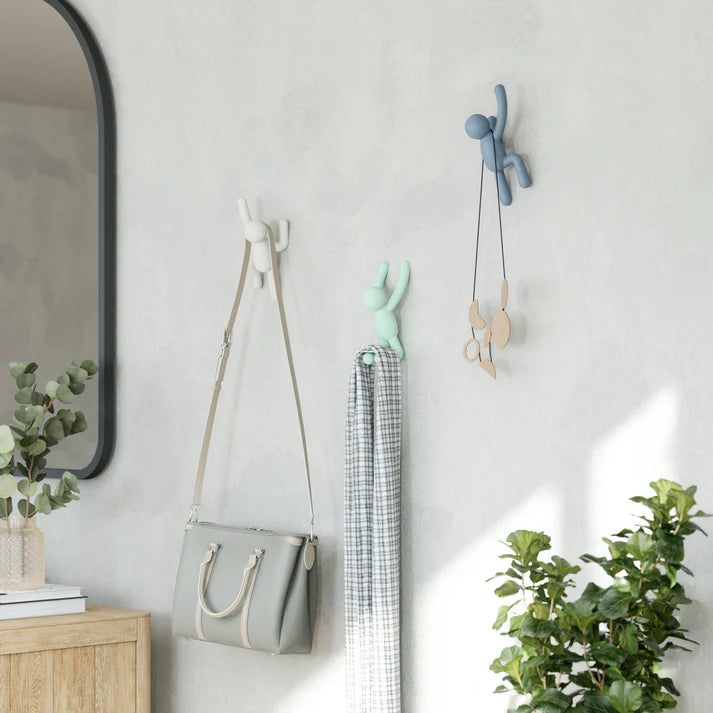 Buddy Wall Hooks -Set of 3 - The Organised Store