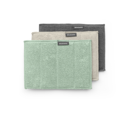 Microfiber Cleaning Pads- Set of 3-Mixed - The Organised Store