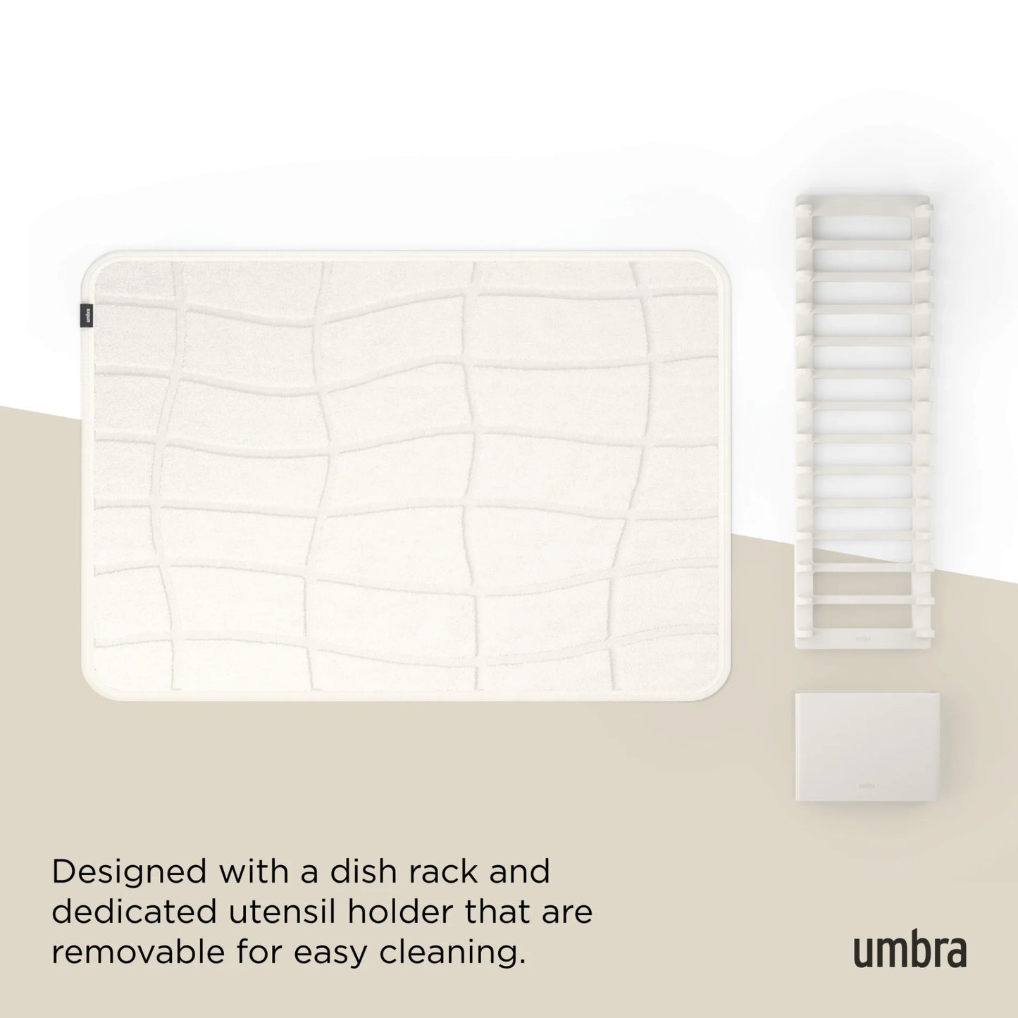 UDry Ultra Drying Rack with Mat - Sand or Black - The Organised Store