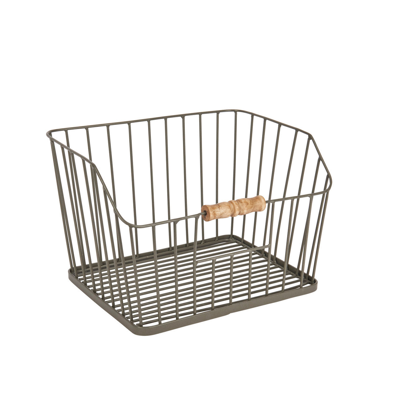 KitchenCraft Living Nostalgia Large Stackable Wire Storage Basket