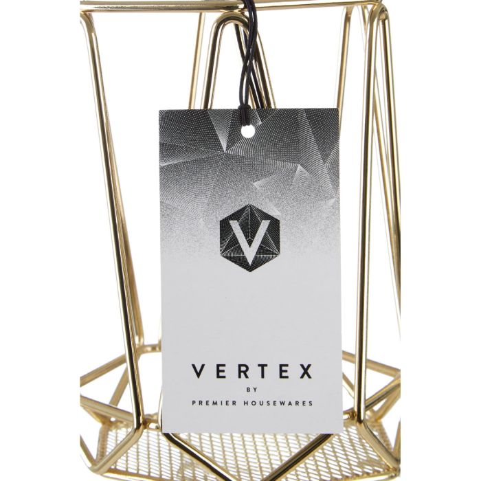 Vertex Gold Finish Utensil Holder