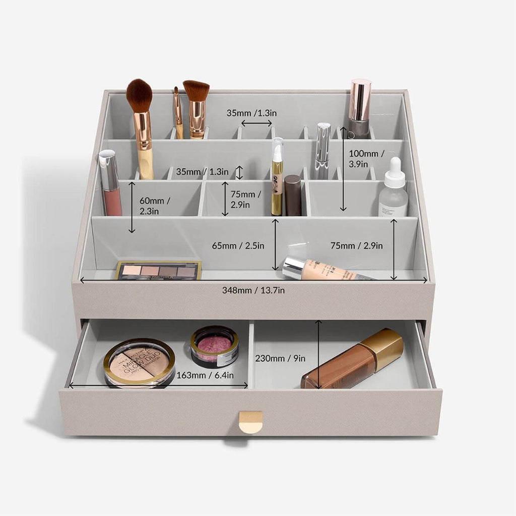Taupe Supersize Makeup Organiser