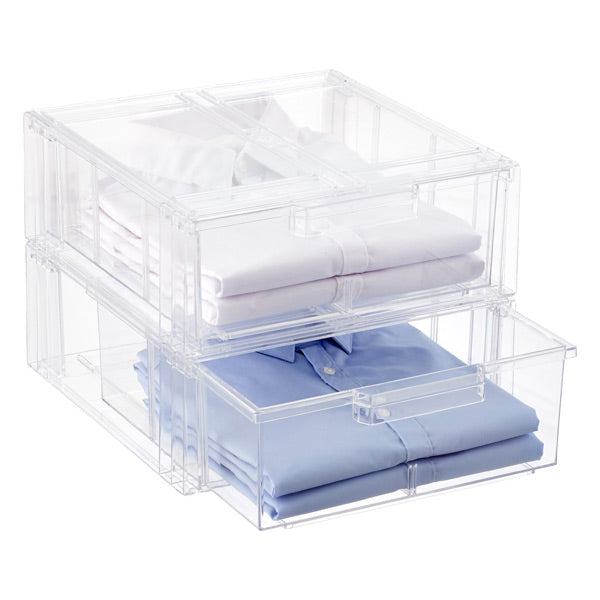 Clear Stackable Drawers-Various sizes