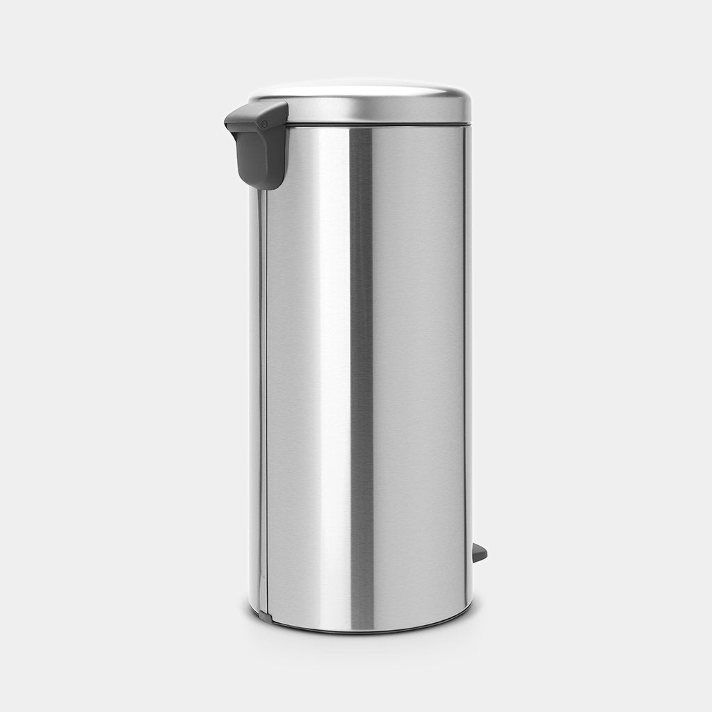 Pedal Bin 30L Matt Steel or Brilliant Steel - The Organised Store