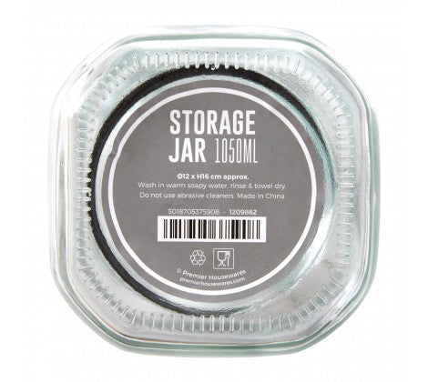 Glass Storage Jar - 1050 ml
