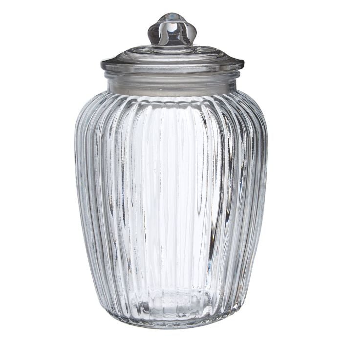 Vintage Design Glass Storage Jar- Various Sizes