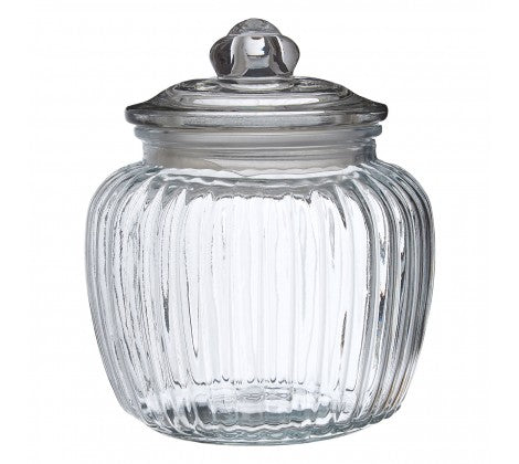 Vintage Design Glass Storage Jar- Various Sizes - The Organised Store
