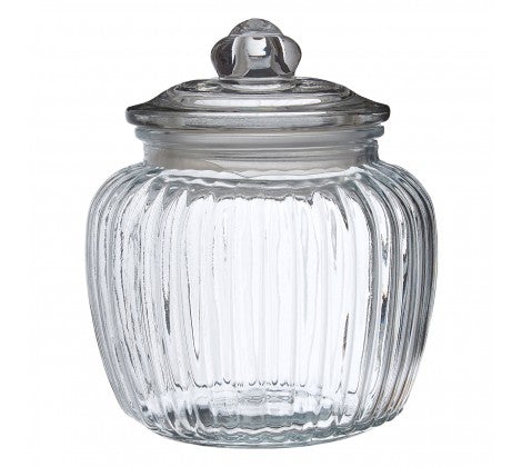 Vintage Design Glass Storage Jar- Various Sizes - The Organised Store