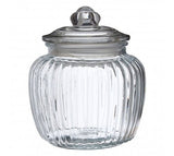 Vintage Design Glass Storage Jar- Various Sizes