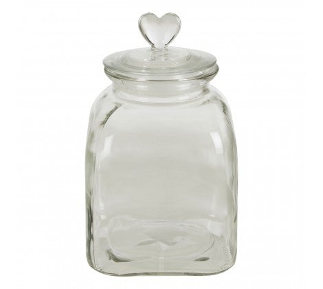 Valentine Glass Storage Jar