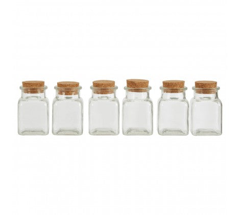 Tromso Set of 6 Glass Jars- Various Options - The Organised Store