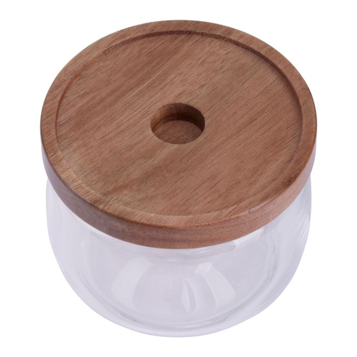 Tromso Storage Jar with airtight Wood Lid