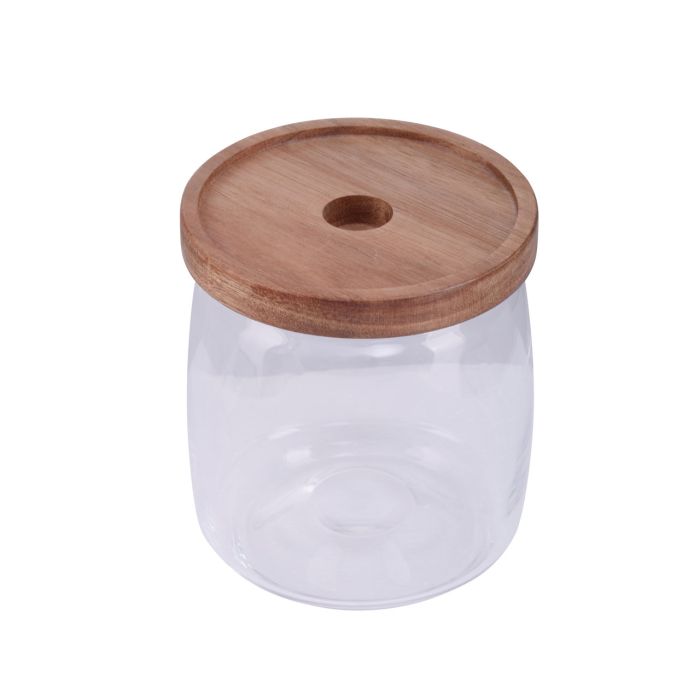 Tromso Storage Jar with airtight Wood Lid