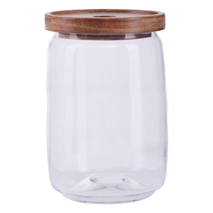 Tromso Storage Jar with airtight Wood Lid - The Organised Store