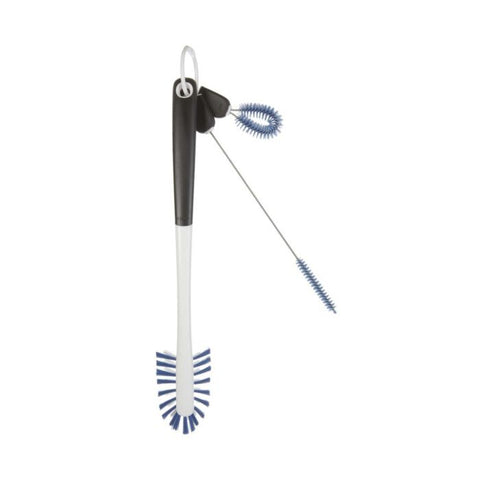 Dish Brush With Suction Cup Holder - Dark Grey