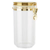 GOZO ROUND CANISTER WITH GOLD CLIP-Various Sizes