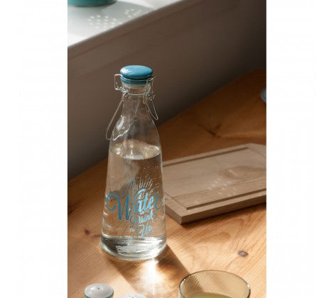 Glass Water Bottle-Drink Up