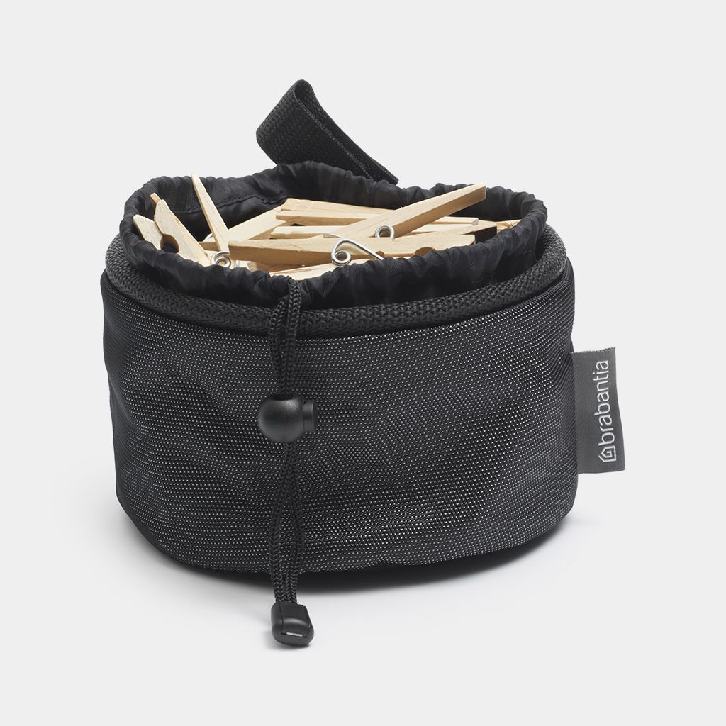 Clothes Peg Bag Compact Black