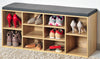 Shoe storage Oak Grey Cushion - The Organised Store