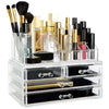 16 Compartment Clear Cosmetics Organizer