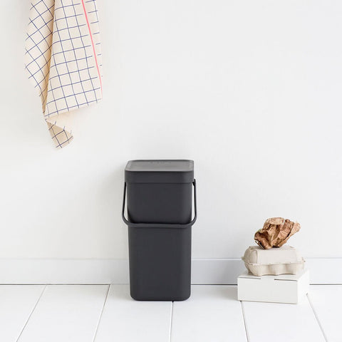 NEW SORT & GO BUILT-IN BIN - 2x30 litre - Dark Grey