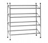 Chrome 4 Tier Extendable Shoe Rack