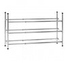 Chrome 3  Tier Extendable Shoe Rack