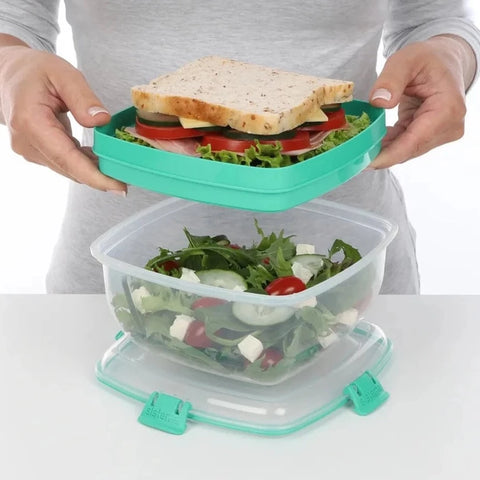 1.24 Lunch Stack Square TO GO - Teal