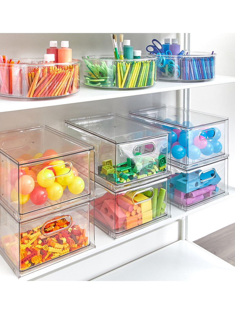 The Home Edit Fridge Bin - Clear - 6 x 6 x 4-1/4 H - S (Small)