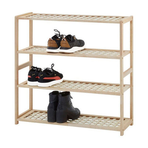 Shoe Cabinet With Seat Cushion Light Oak/Grey