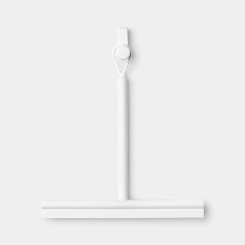 Metal Toilet Brush & Dispenser - White