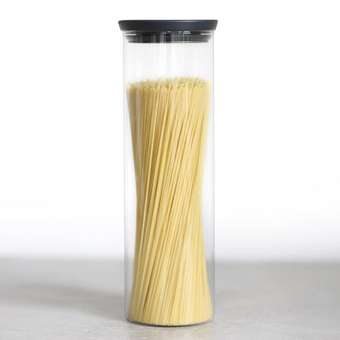 Bamboo Glass Storage Jars - Set of 3